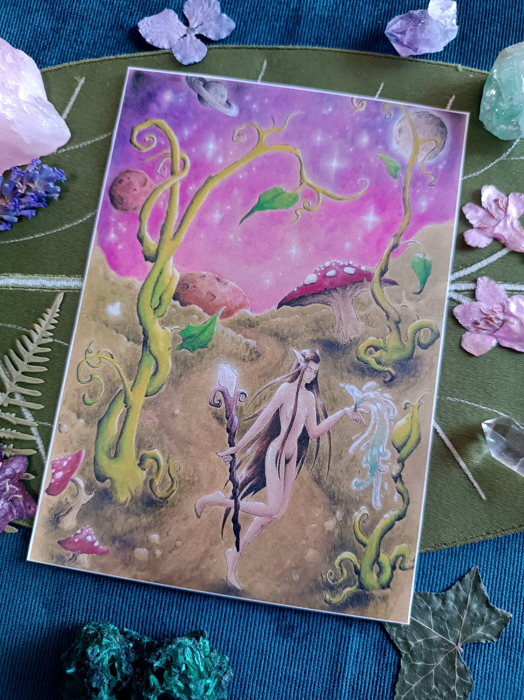 Large card JARDIN COSMIQUE