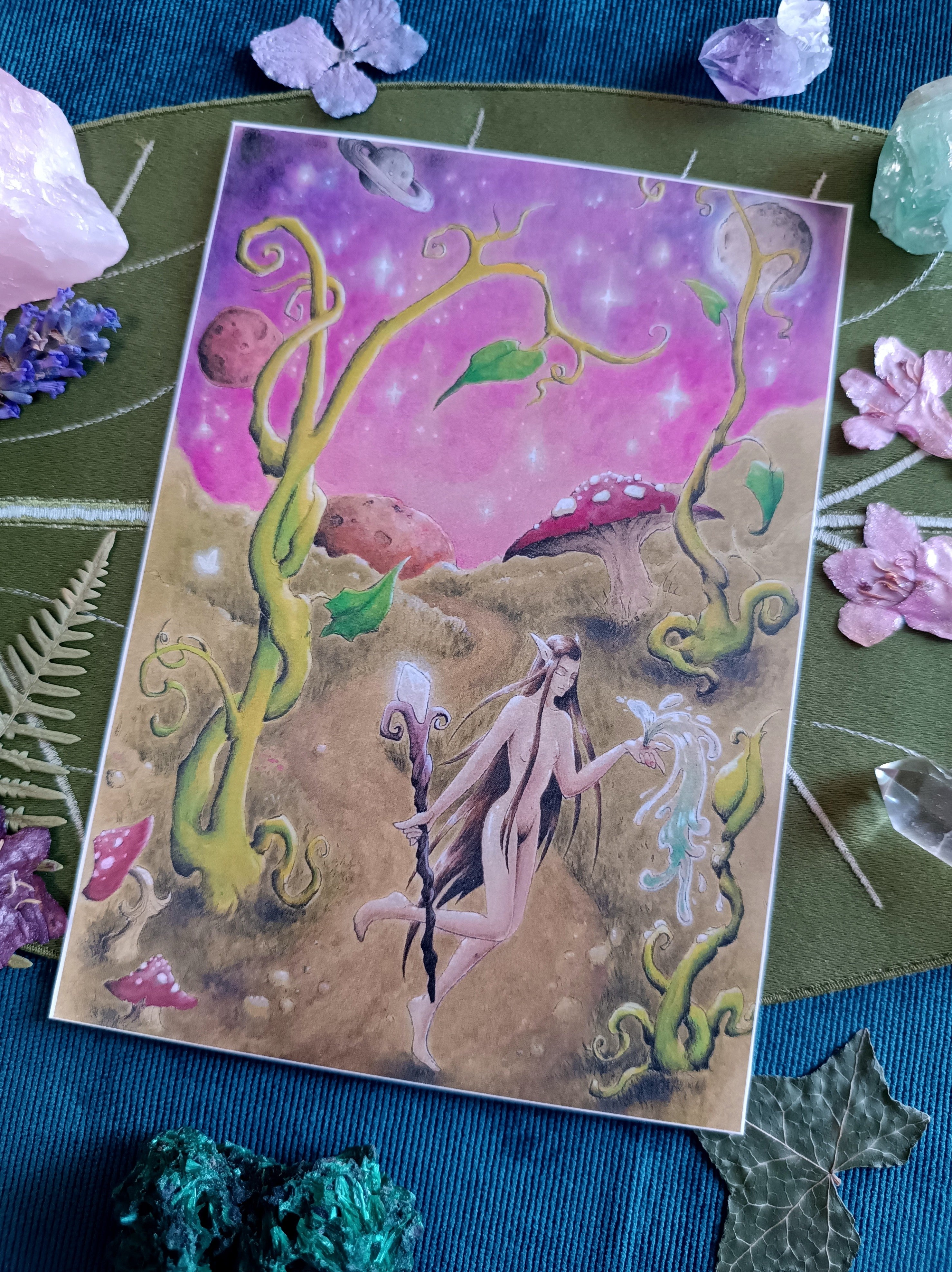 Large card JARDIN COSMIQUE