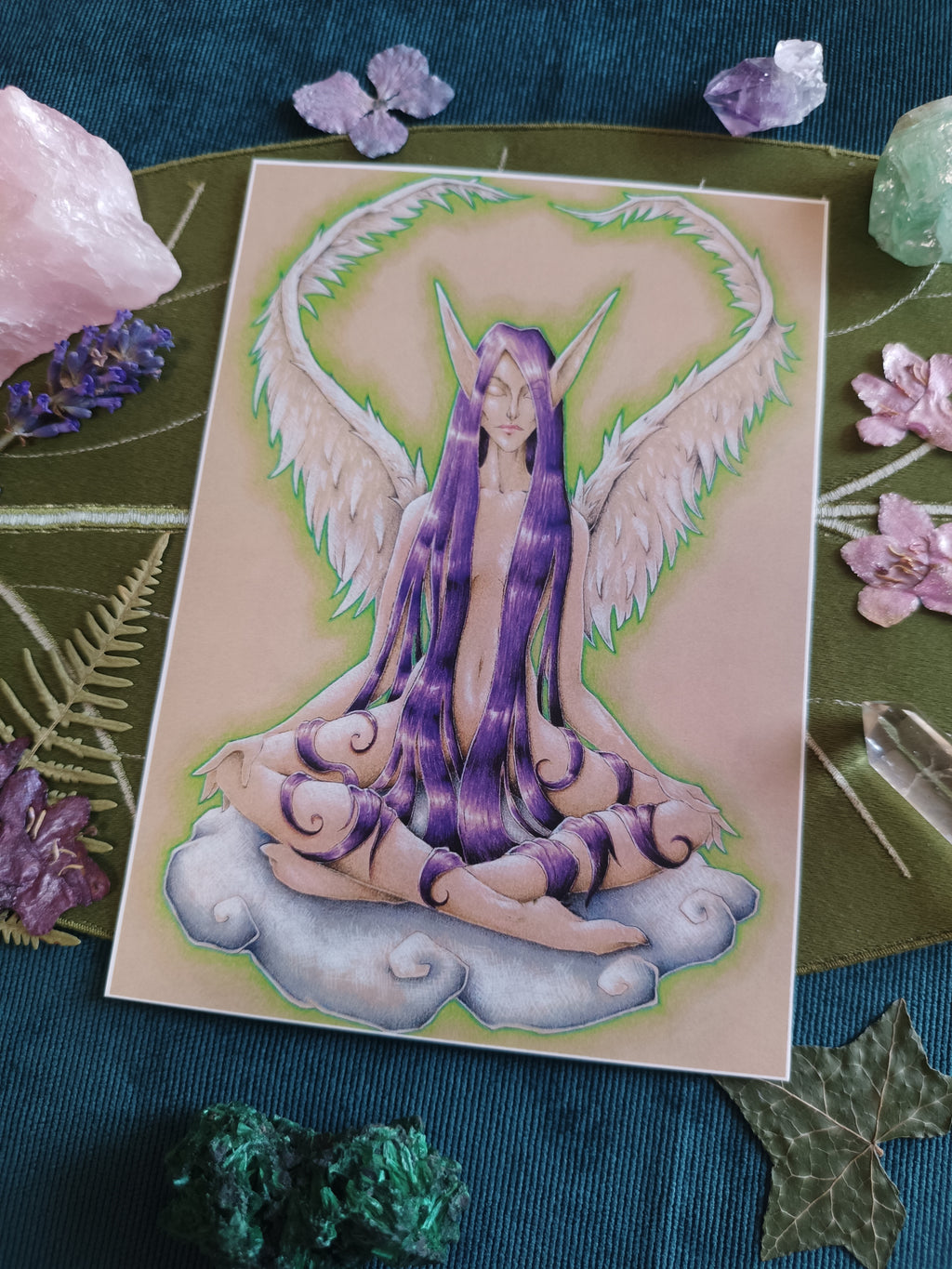 Large card MEDITATION DE L'ANGE