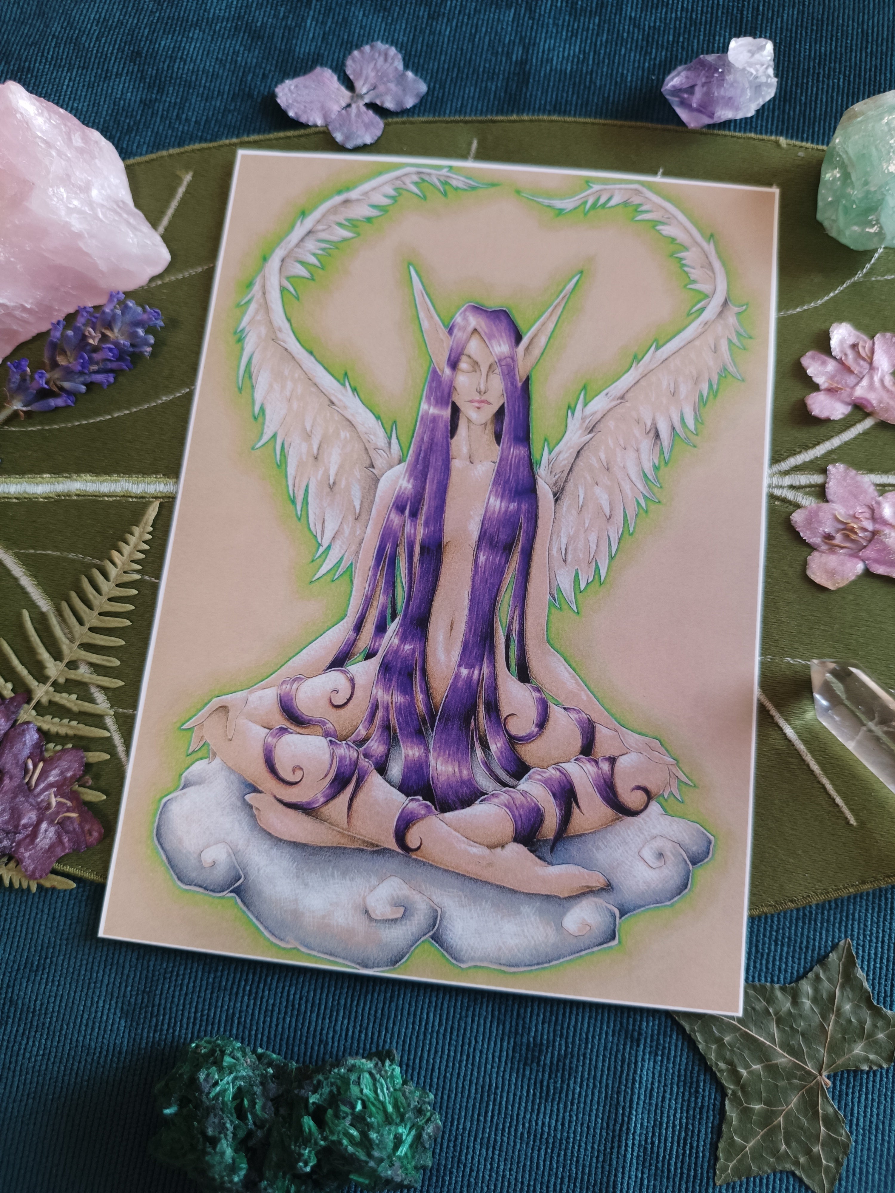 Large card MEDITATION DE L'ANGE