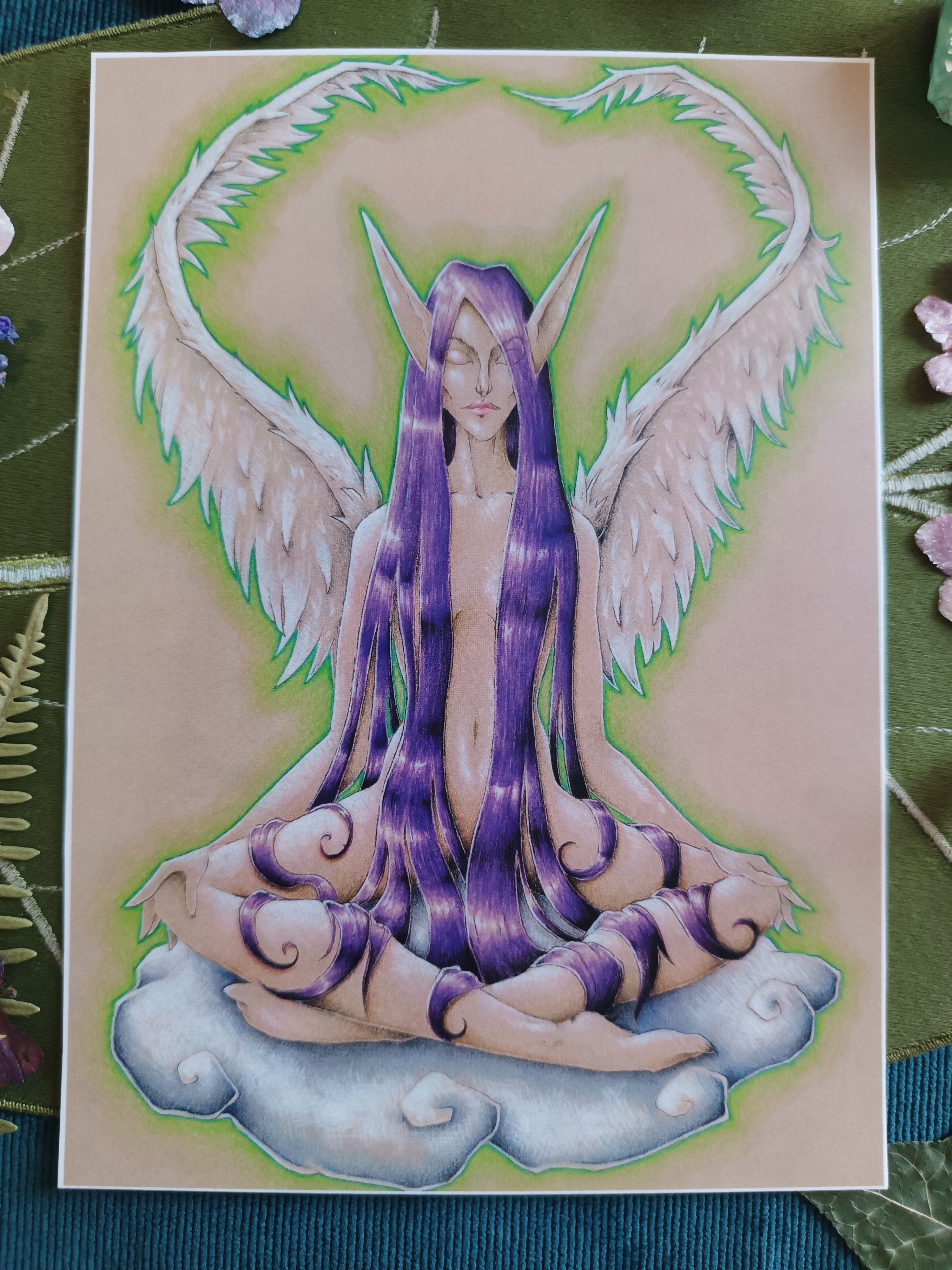 Large card MEDITATION DE L'ANGE