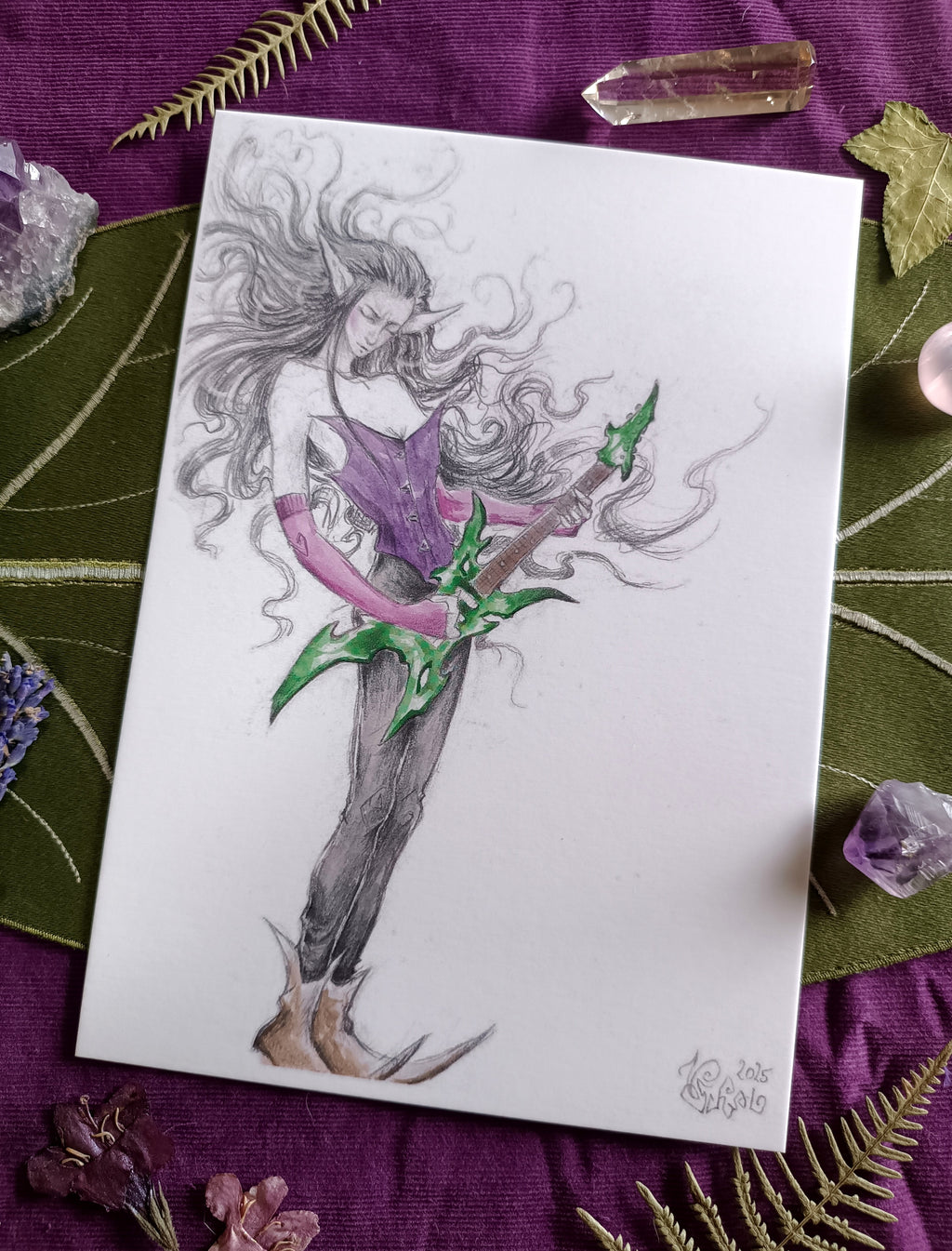 A5 card LA GUITARE FEERIQUE