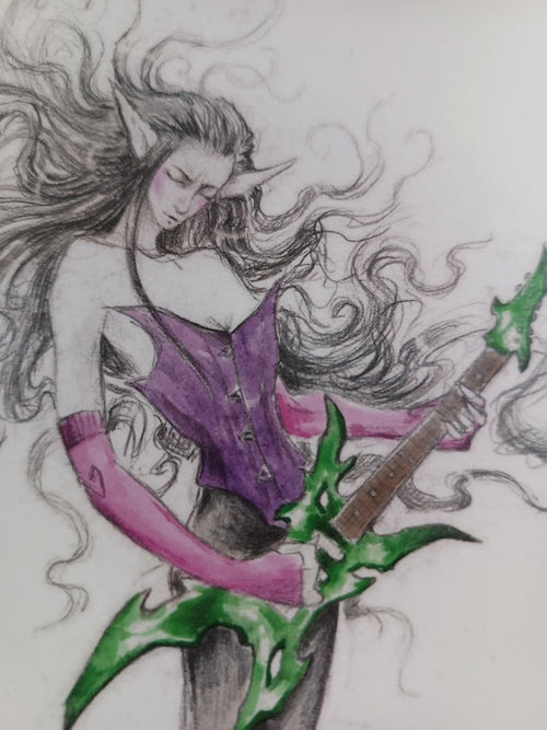 A5 card LA GUITARE FEERIQUE