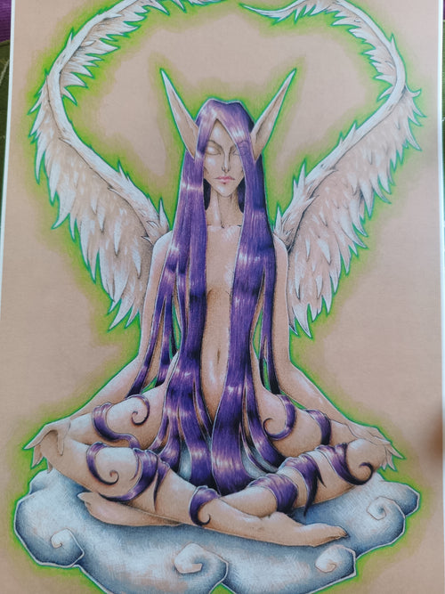 A5 card MEDITATION DE L'ANGE