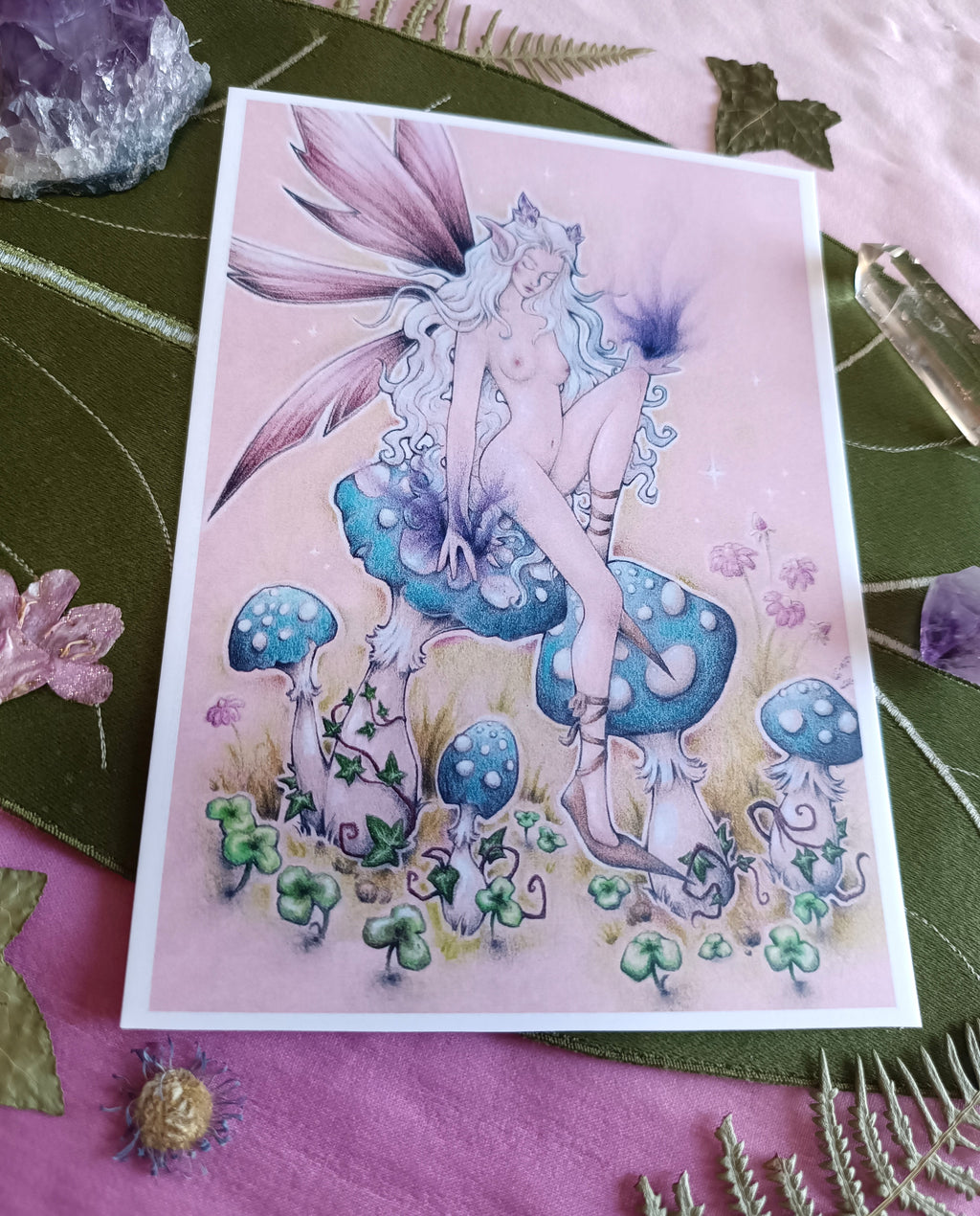 Large card EMANATIONS BLEUES