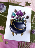 Large card CHAUDRON ET CHAMPIGNONS