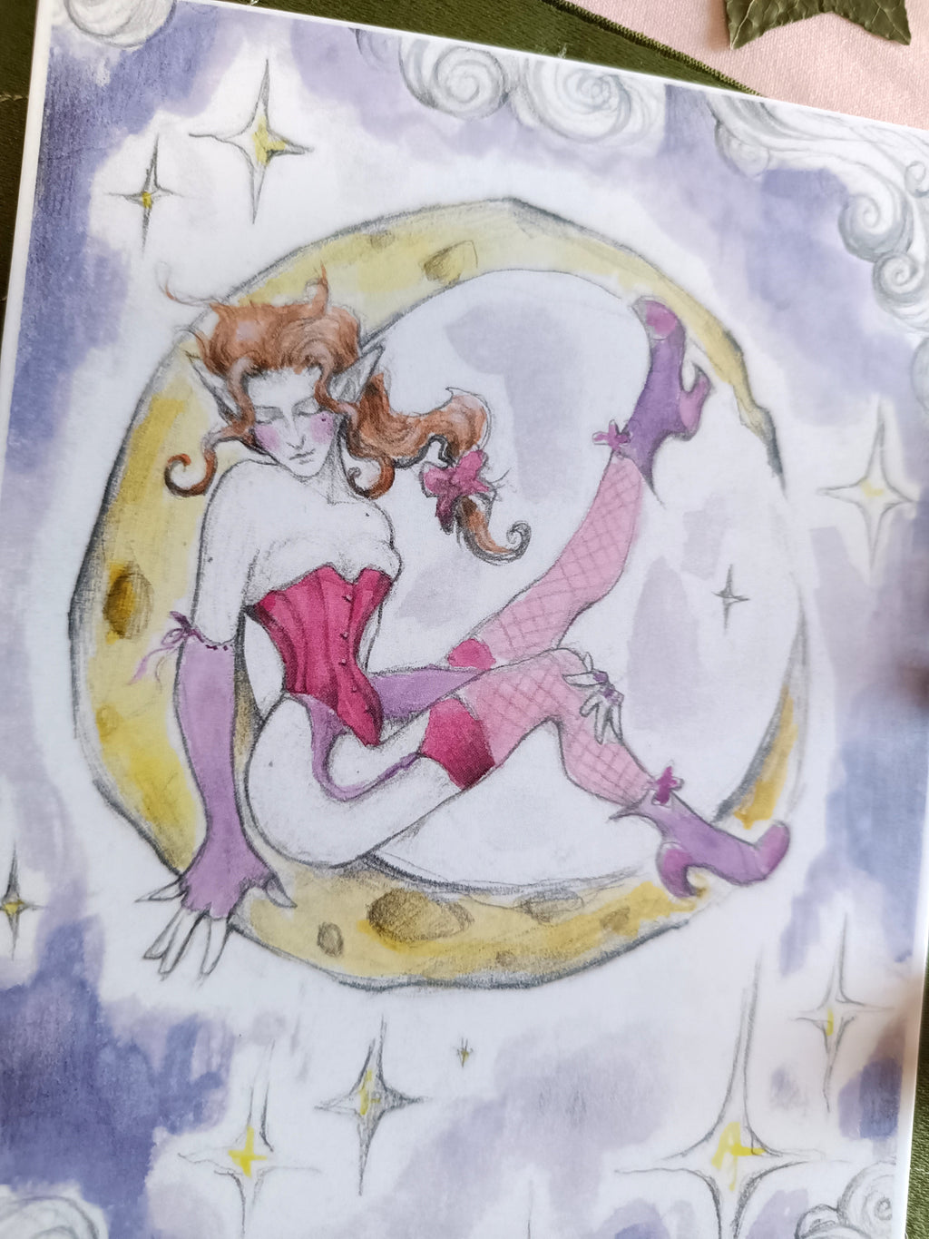 Large card CENDRE DE LUNE