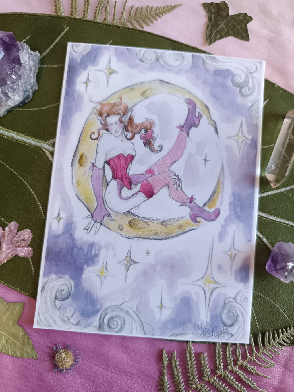 Large card CENDRE DE LUNE