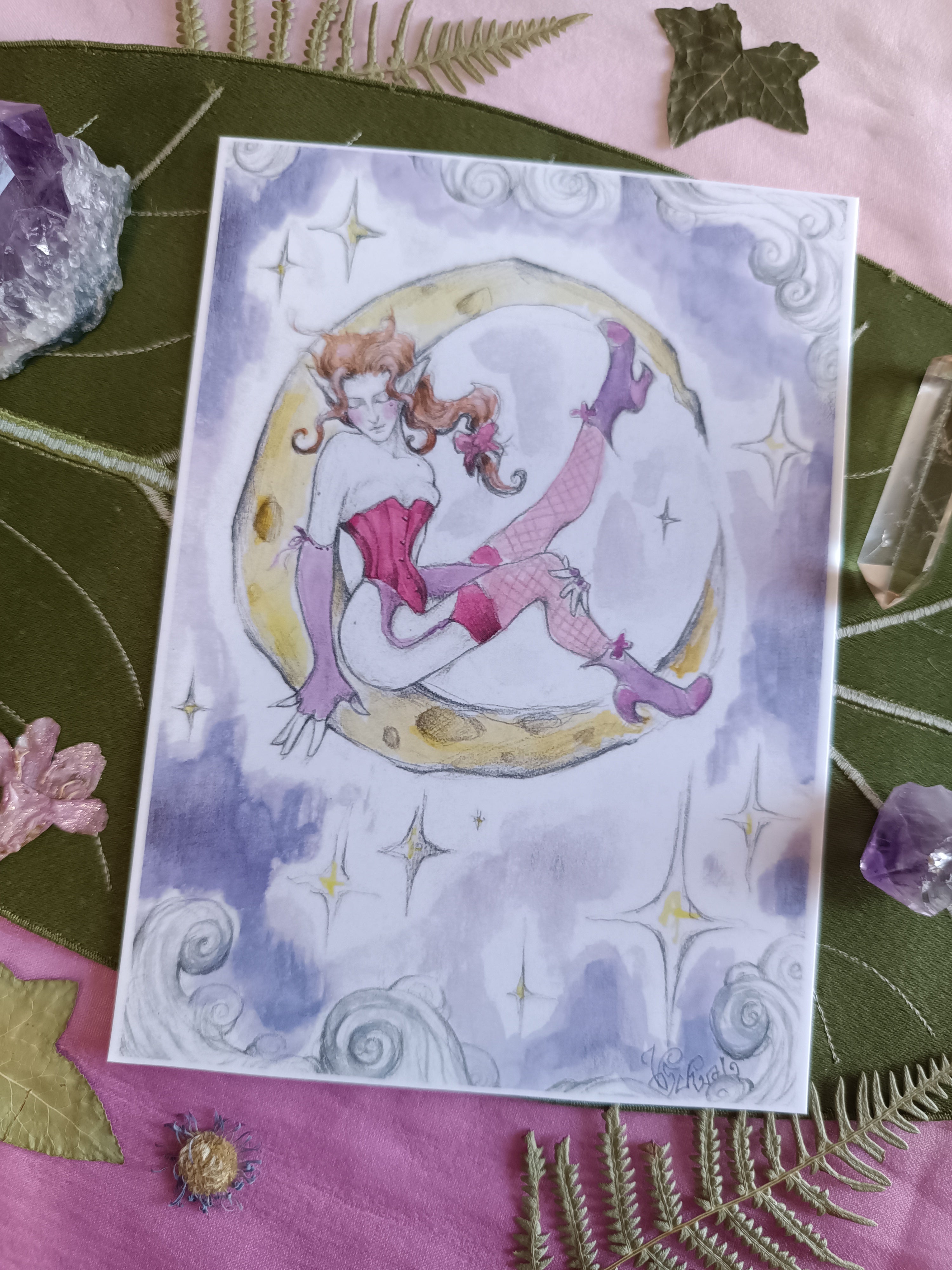 Large card CENDRE DE LUNE
