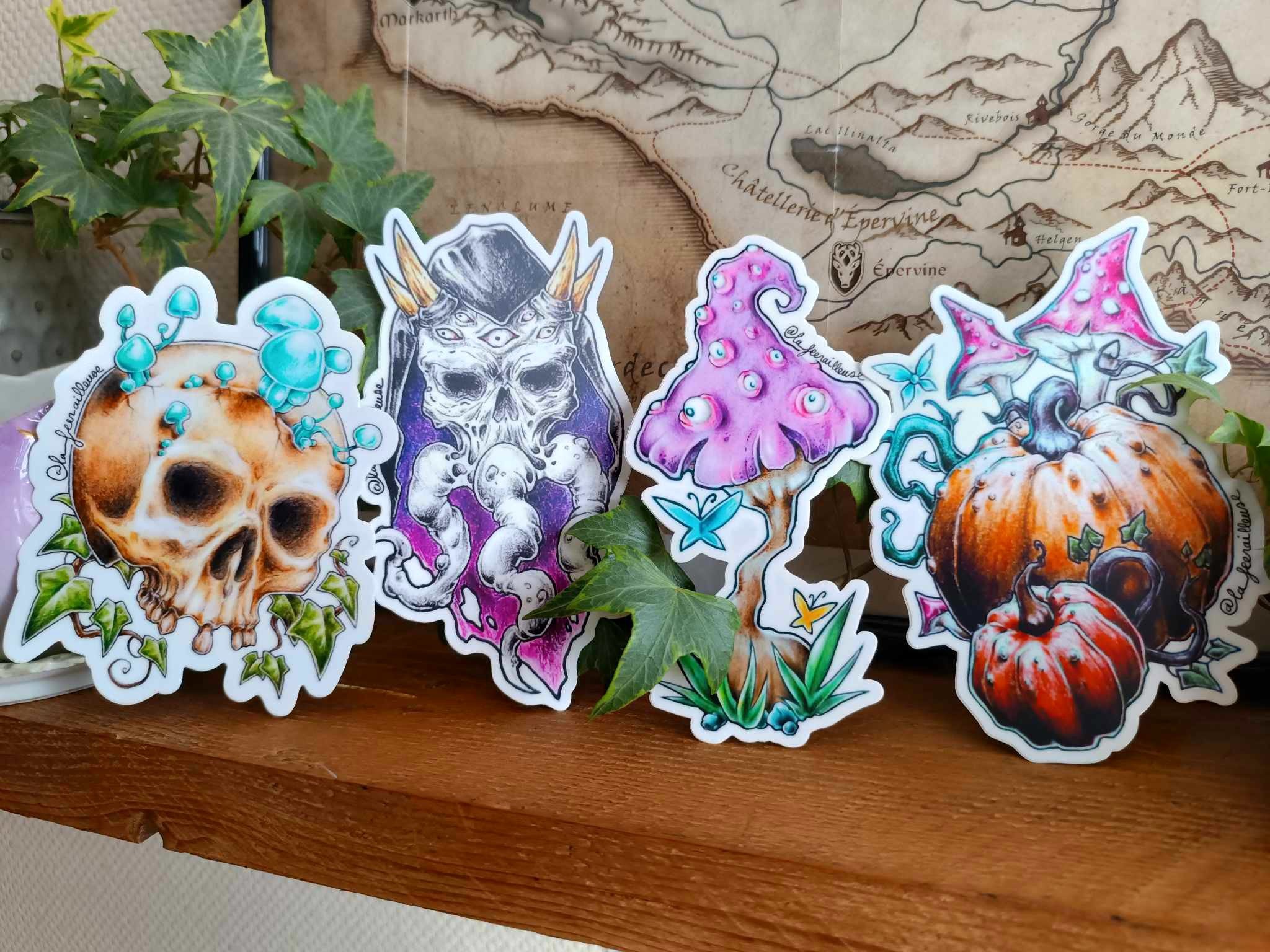 4 magic stickers